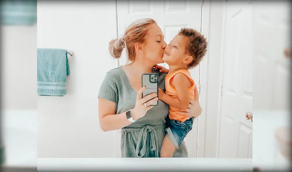 Mónica Morton junto a su hijo luego de superar el síndrome de MIS-C que afectó al menor. Foto: Instagram/Mónica Mortón