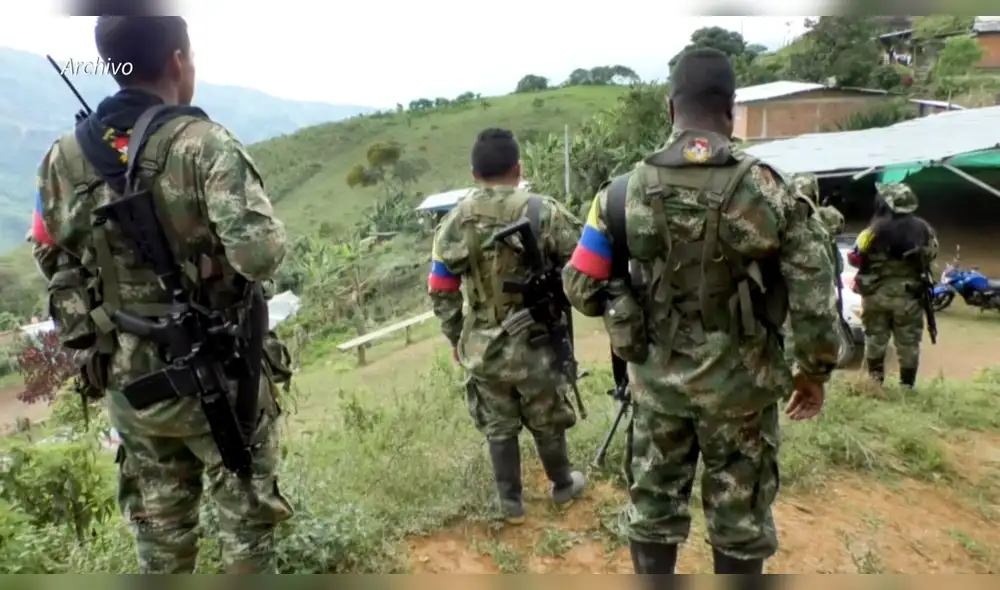Según el Ejército, los guerrilleros abatidos pertenecían a una fracción dirigida por alias 'Mono Ferney', hombre de confianza de uno de los mayores cabecillas de las disidencias de las FARC. Foto: AFP