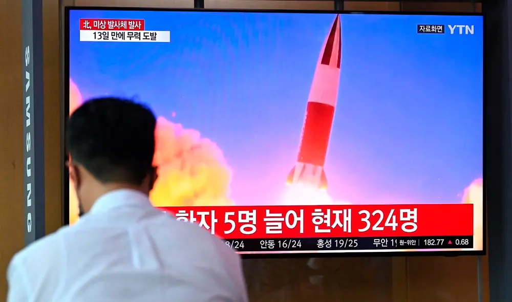 El discurso de Corea del Norte se produjo poco después de que Pionyang lanzara un misil sin identificar hacia el mar de Japón. Foto: AFP El discurso de Corea del Norte se produjo poco después de que Pionyang lanzara un misil sin identificar hacia el mar de Japón. Foto: AFP