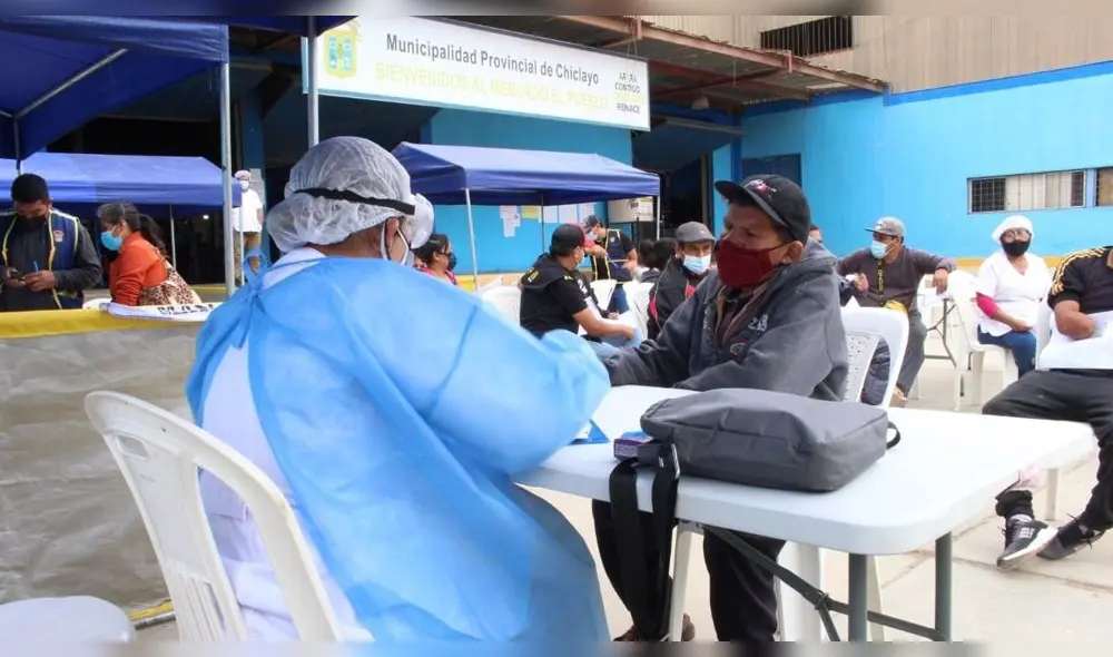 Campaña de vacunación contra la COVID-19 será en 14 mercados de Lambayeque. Foto: Geresa.