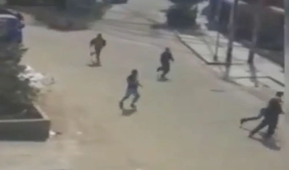 Criminal fue detenido y enviado a la comisaría del sector. Foto: captura de Latina