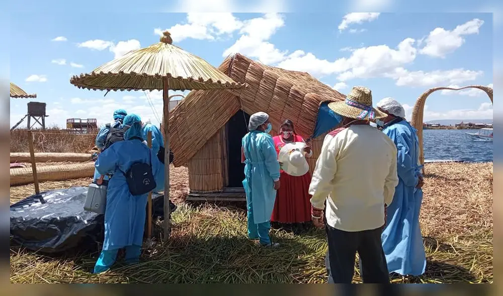 Más de 1.500 personas habitan en el centro poblado turístico. Foto: Red de Salud Puno Más de 1.500 personas habitan en el centro poblado turístico. Foto: Red de Salud Puno