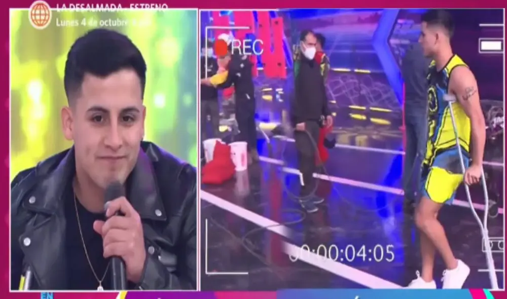 Elías Montalvo protagonizó uno de los accidentes más terribles dentro de un reality peruano. Foto: captura América TV