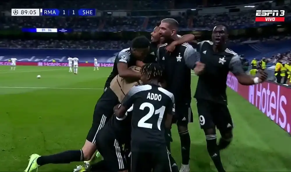 Sheriff metió el gol del triunfo sobre el final del partido. Foto: ESPN