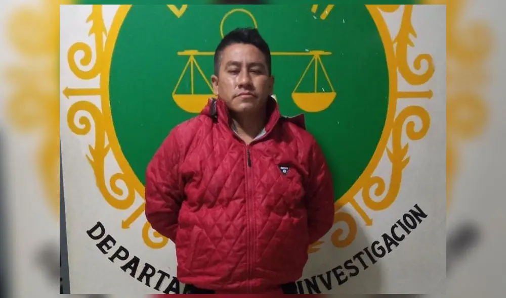 Sujeto trató de huir cuando vio a los agentes policiales. Foto: PNP Sujeto trató de huir cuando vio a los agentes policiales. Foto: PNP