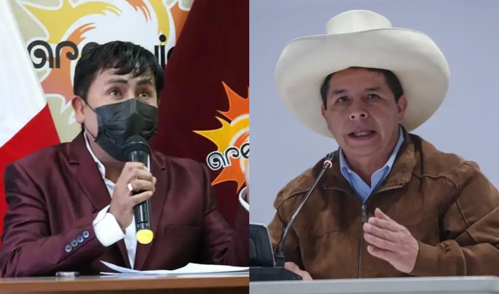 Elmer Cáceres le exigió al jefe de Estado, Pedro Castillo, que ponga orden en el Ejecutivo. Foto: composición GRA/Presidencia