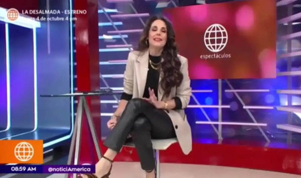 Rebeca Escribens pasó bochornoso momento. Foto: captura de América TV