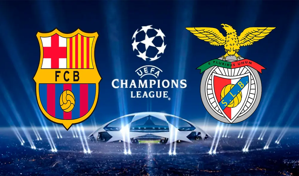 Benfica vs. Barcelona  se medirán por una fecha definitoria más este miércoles 28 de setiembre. Foto: composición/Twitter