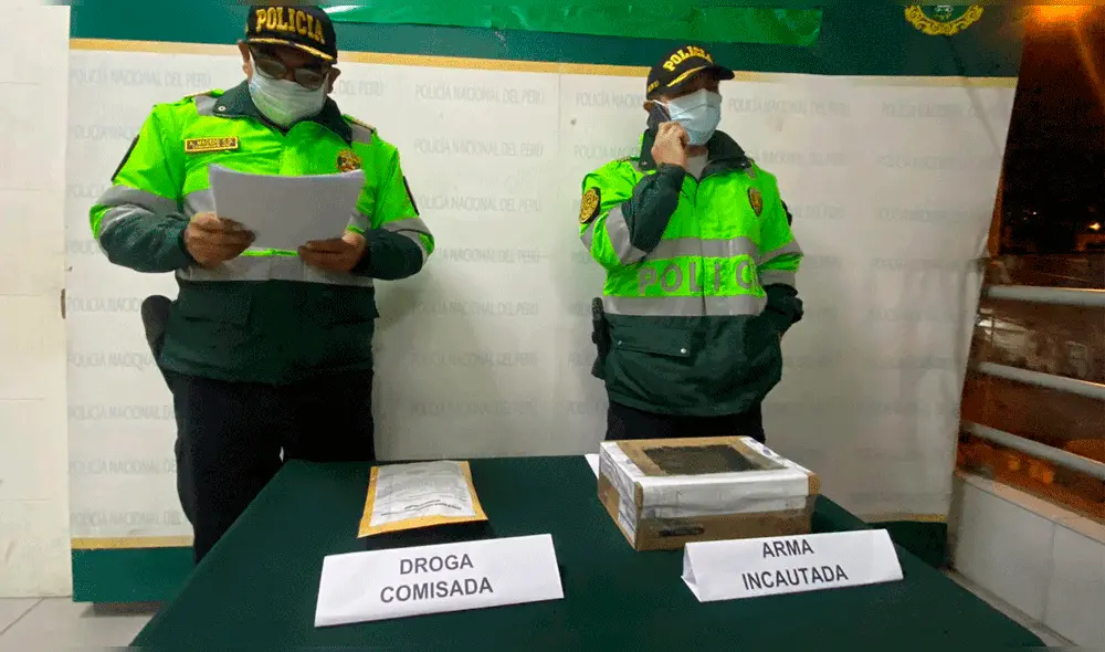 PNP decomisó armas y drogras. Foto: Joel Robles / URPI - LR
