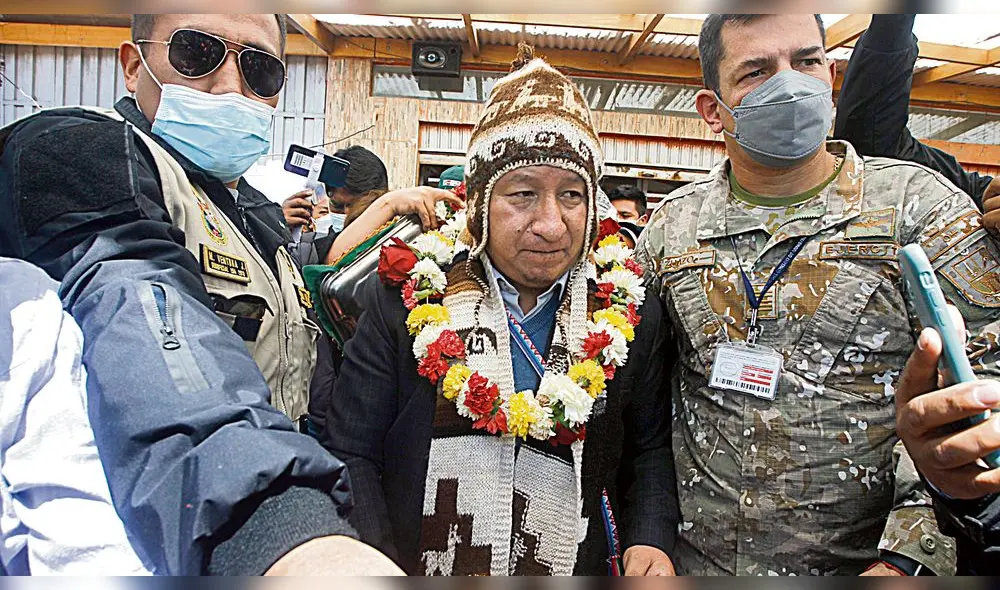 En llalymayo. Premier hizo visita de trabajo a Puno. Foto: Juan Carlos Cisneros/ La República
