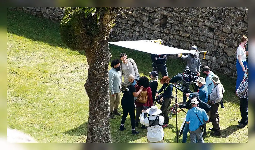 Filmaciones en Machupicchu. Foto: Zaida Tecsi Filmaciones en Machupicchu. Foto: Zaida Tecsi