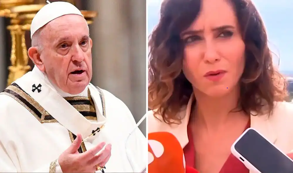 Ayuso se ha trasladado a Estados Unidos para un viaje institucional en el que tiene entre sus objetivos defender el legado de España en América. Foto: AFP/ captura-Comunidad de Madrid