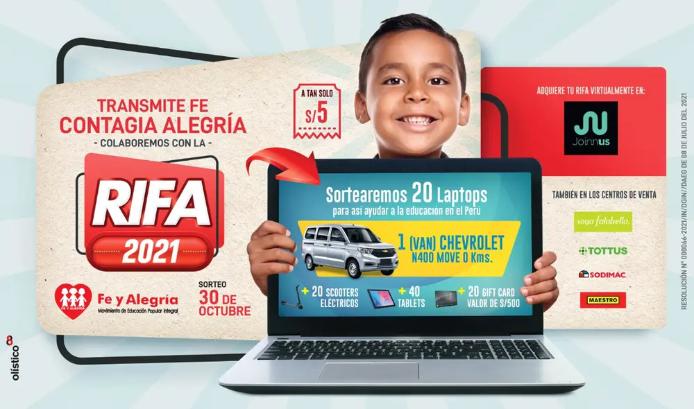 Lo recaudado contribuye a solventar la educación de miles de niños. Foto: difusión Lo recaudado contribuye a solventar la educación de miles de niños. Foto: difusión