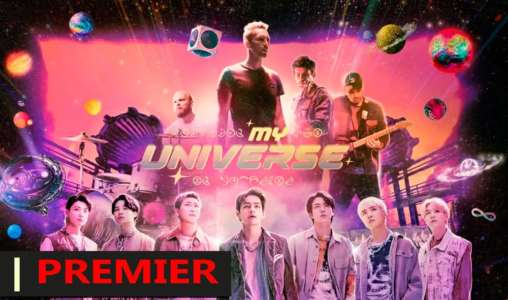 BTS y Coldplay presentan el vídeo oficial de "My universe". Foto: composición/BIGHIT