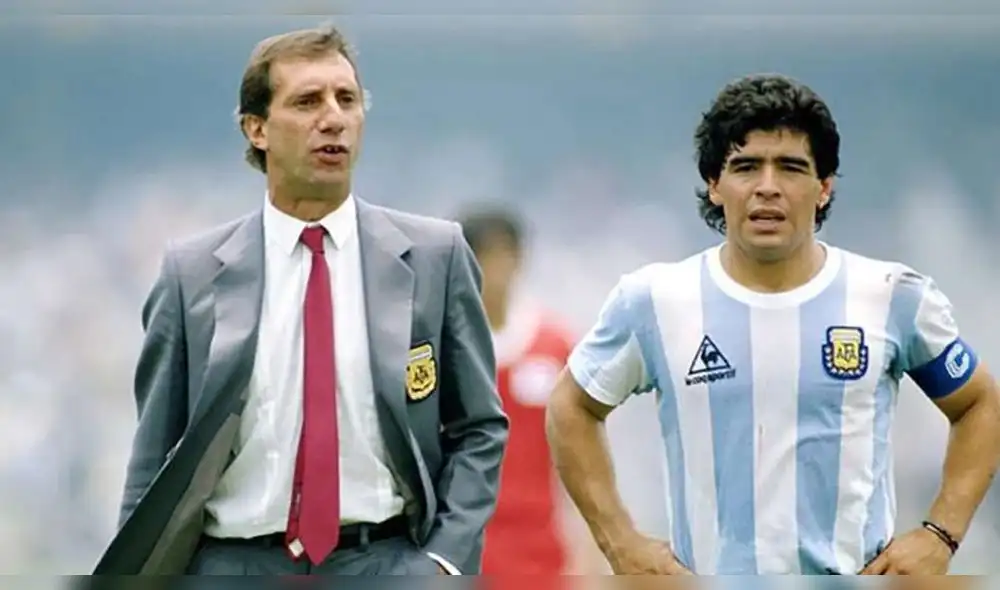 Carlos Bilardo logró coronarse junto con Diego Maradona como campeón del mundo en 1986. Foto: difusión Carlos Bilardo logró coronarse junto con Diego Maradona como campeón del mundo en 1986. Foto: difusión