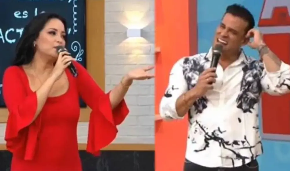 Christian Domínguez fue el blanco perfecto para las bromas de Mariella Zanetti. Foto: composición/ América TV Christian Domínguez fue el blanco perfecto para las bromas de Mariella Zanetti. Foto: composición/ América TV