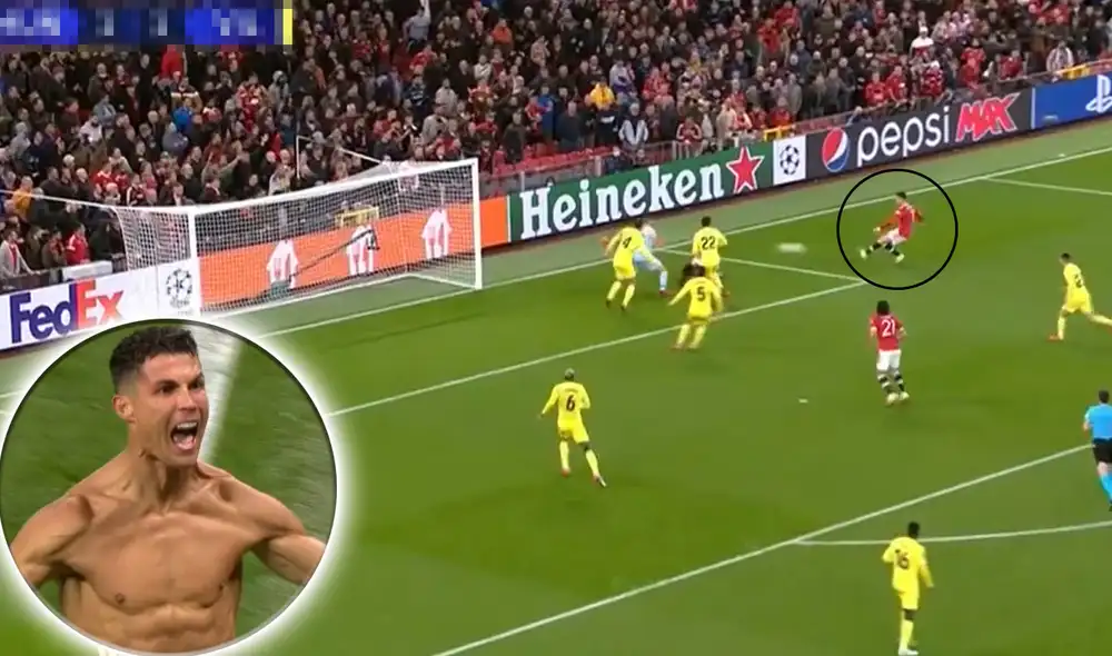 Cristiano Ronaldo dio el gol de la victoria para Manchester United. Foto: captura ESPN Cristiano Ronaldo dio el gol de la victoria para Manchester United. Foto: captura ESPN