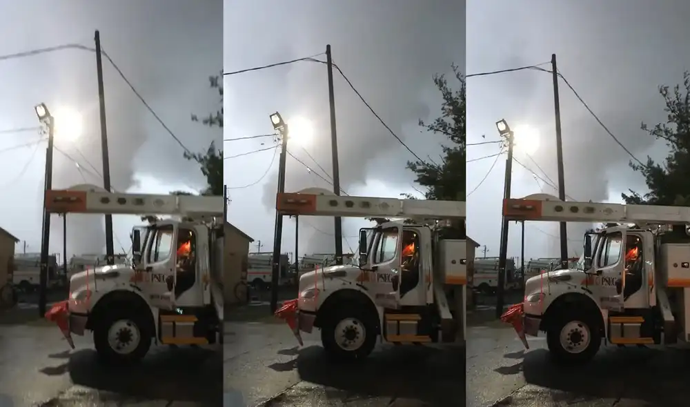 Este fenómeno natural ocurrió en Burlington, Vermont, Estados Unidos. Foto: captura de YouTube Este fenómeno natural ocurrió en Burlington, Vermont, Estados Unidos. Foto: captura de YouTube