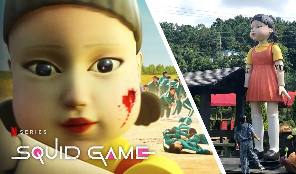 El juego del calamar se ha convertido en un rotundo éxito desde su arribo a Netflix. Foto: composición/Netflix/Instagram/@gudgotogudgo (vía Insider)