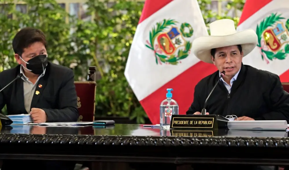 Pedro Castillo lidera Consejo de Ministros previo a interpelación de Maraví. Foto: PCM Pedro Castillo lidera Consejo de Ministros previo a interpelación de Maraví. Foto: PCM