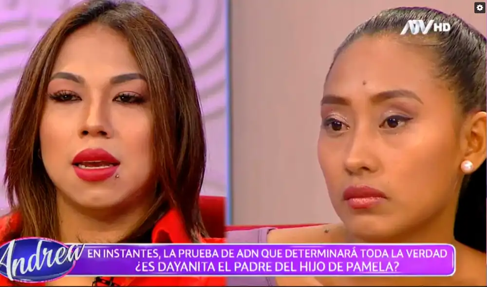 Pamela Gómez admite que Dayanita podría tener un hijo con ella. Foto: captura de ATV