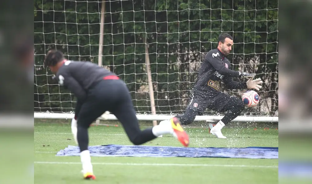 Selección peruana: José Carvallo viene entrenando en la Videna previo a las Eliminatorias. Foto: FPF
