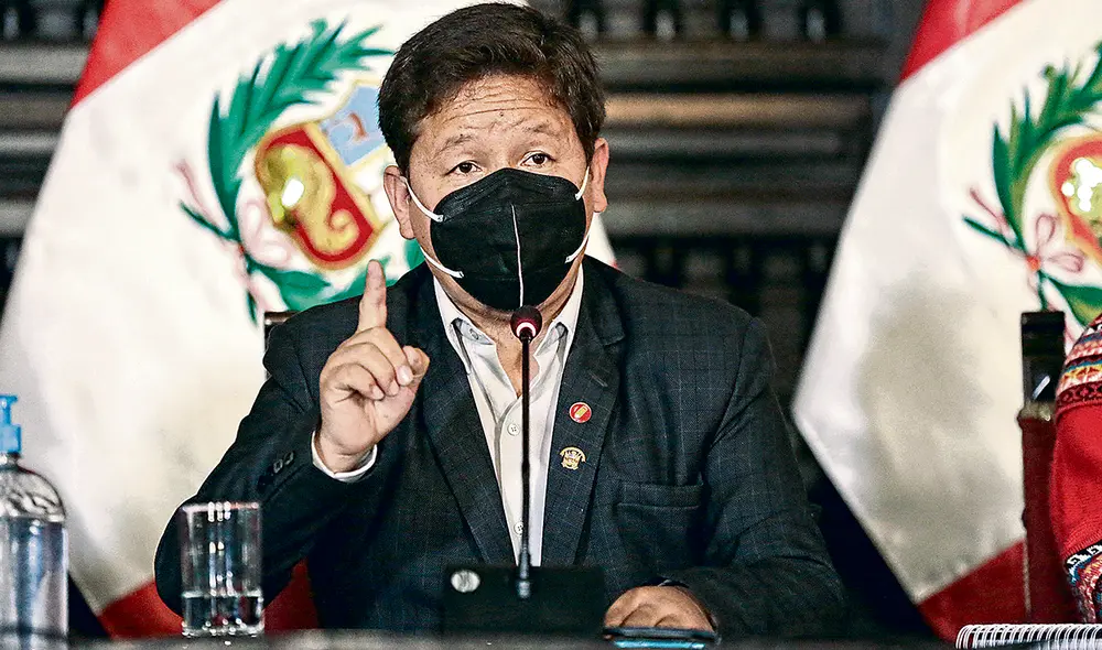 Guido Bellido respaldó a Iber Maraví y dijo que el Consejo de Ministros acordó presentar una acción de confianza de ser necesario para mantenerlo como titular del MTPE. Foto: PCM