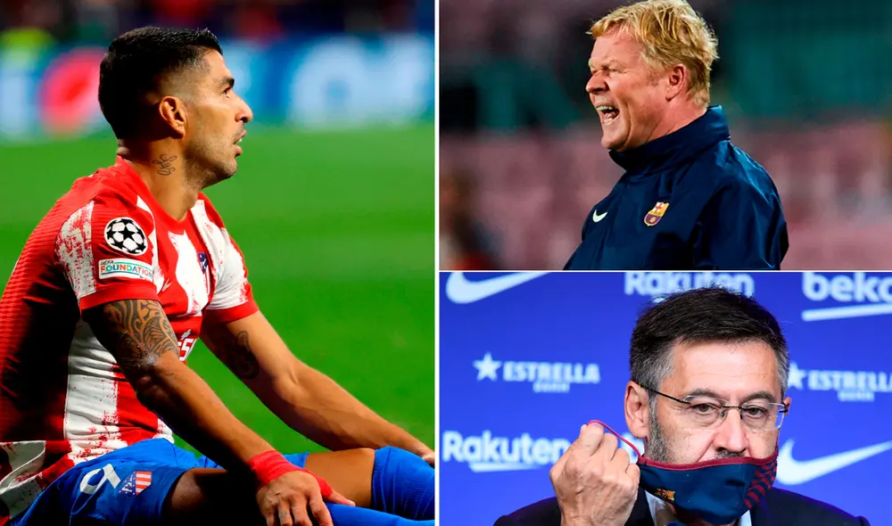 Luis Suárez se fue del FC Barcelona cuando Bartomeu era el presidente y Koeman, entrenador. Foto: EFE Luis Suárez se fue del FC Barcelona cuando Bartomeu era el presidente y Koeman, entrenador. Foto: EFE