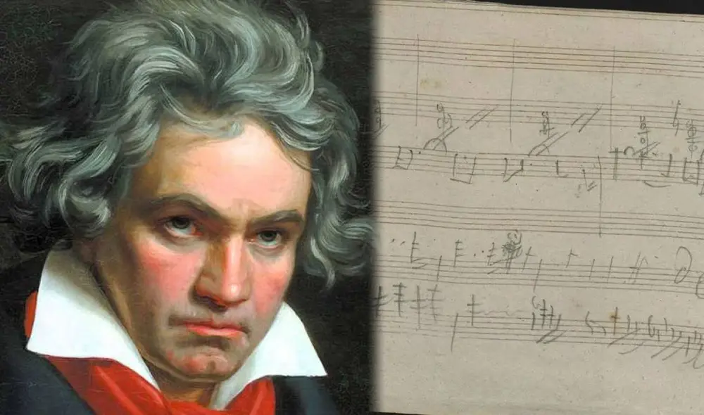 La décima sinfonía de Beethoven nunca fue terminada y apenas se conservaron algunos garabatos y bosquejos musicales. Foto: RTVE/Beethoven House Museum