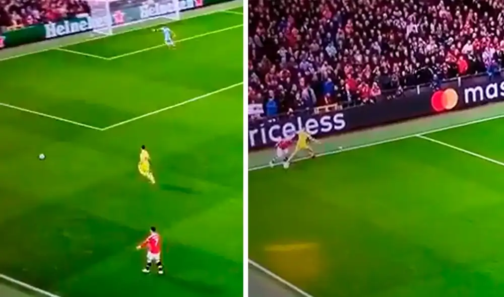 Cristiano Ronaldo dio por perdido el balón, a diferencia del uruguayo. Foto: captura/ESPN Cristiano Ronaldo dio por perdido el balón, a diferencia del uruguayo. Foto: captura/ESPN