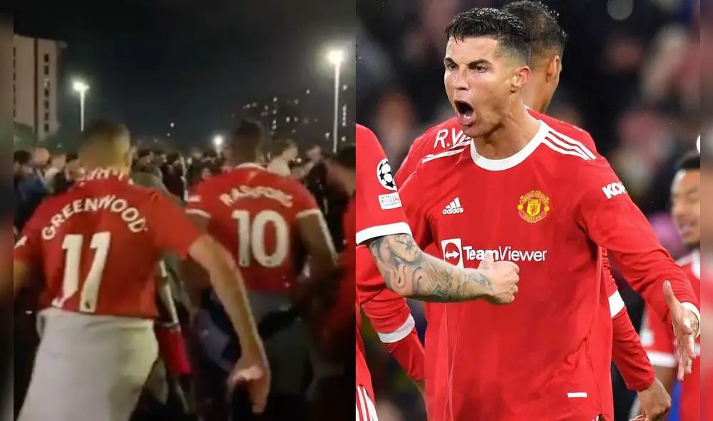 Hinchas celebraron en las afueras de Old Trafford el triunfo del Manchester United. Fotos: captura twitter/AFP Hinchas celebraron en las afueras de Old Trafford el triunfo del Manchester United. Fotos: captura twitter/AFP