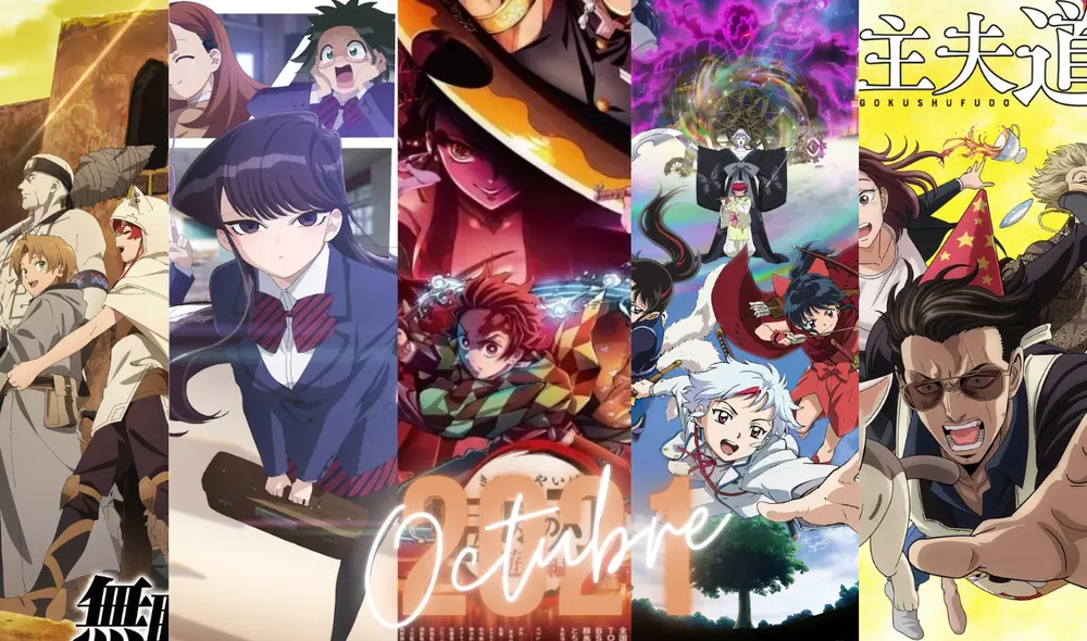 Entérate qué animes se estrenarán en octubre. Foto: Composición