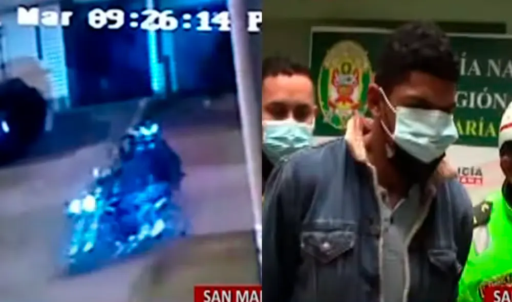 Policía también retuvo motocicleta en la que sujeto huía tras asaltar. Video: Panamericana TV