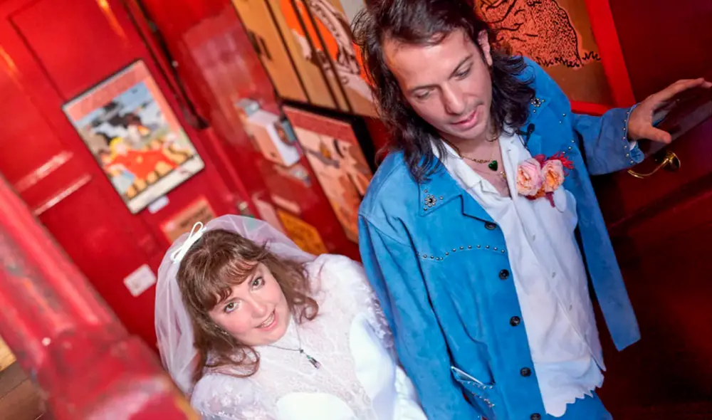 Lena Dunham y Luis Felber contrajeron matrimonio en secreto. Foto: Jonny Ruff