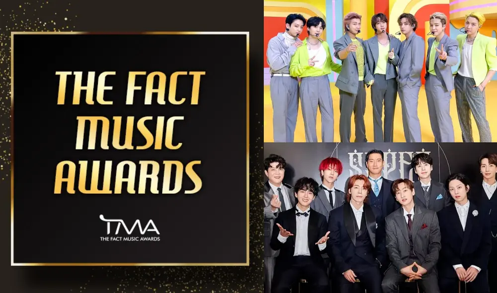 Además de presentar canciones, BTS y SUPER JUNIOR recogerán premios en los TMA 2021. Foto: composición The Fact / Hybe / SM