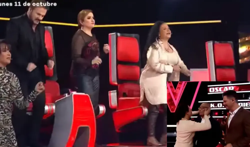 Oscar Centeno, del equipo de Daniela Darcourt, puso a bailar al jurado. Foto: captura de La voz senior