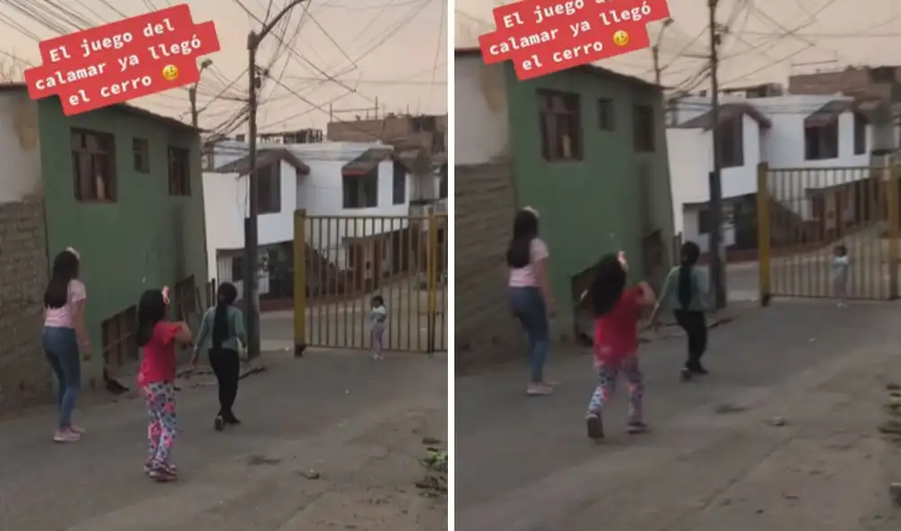 Los pequeños se divirtieron jugando uno de los primeros retos que presenta la popular serie de Netflix. Foto: captura de TikTok