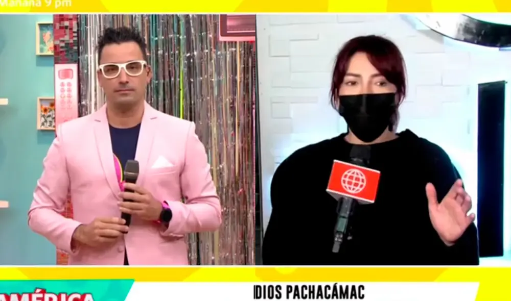 ¿Limaron asperezas? Santi Lesmes y Milena Zárate sorprendieron al hablarse frente a frene durante un enlace. Foto: captura/América TV