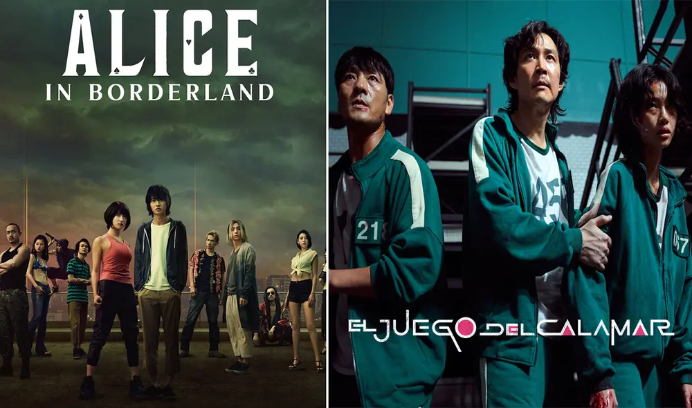 Suid game y Alice in borderland son dos de las series originales de Netflix más vistas del momento. Foto: composición/Netflix