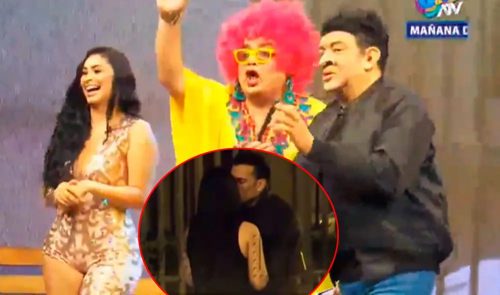 Christian Domínguez y Pamela Franco participaron en el programa JB en ATV. Foto: captura de ATV Christian Domínguez y Pamela Franco participaron en el programa JB en ATV. Foto: captura de ATV