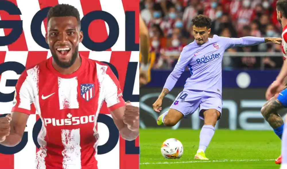 Atlético Madrid (1) - (0) Barcelona EN VIVO GRATIS por LaLiga Santander. Foto: Twitter/Barcelona/Atlético de Madrid Atlético Madrid (1) - (0) Barcelona EN VIVO GRATIS por LaLiga Santander. Foto: Twitter/Barcelona/Atlético de Madrid