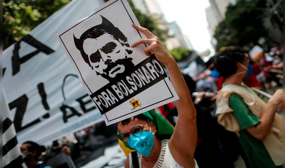 Marchas contra la gestión de Bolsonaro unieron a los partidos nacionales en Brasil. Foto: EFE Marchas contra la gestión de Bolsonaro unieron a los partidos nacionales en Brasil. Foto: EFE