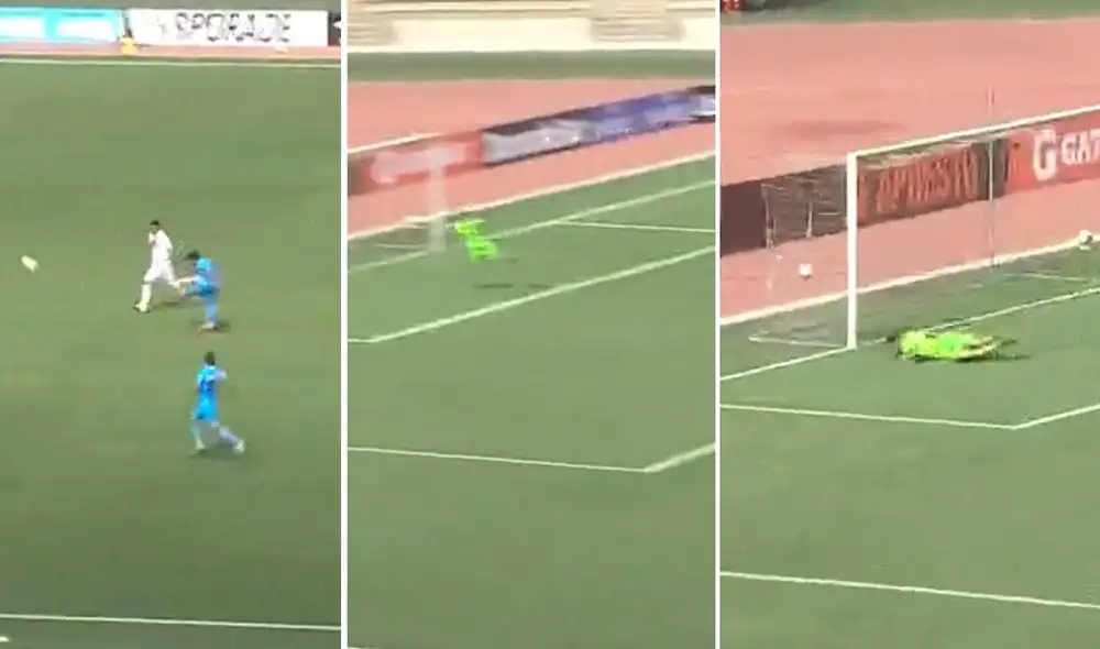 Binacional dio vuelta al marcador con el golazo de Mimbela. Foto: captura video Gol Perú Binacional dio vuelta al marcador con el golazo de Mimbela. Foto: captura video Gol Perú