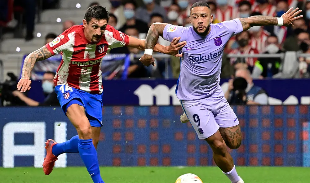 Atlético Madrid se enfrenta a Barcelona en una nueva fecha de LaLiga. Foto: AFP