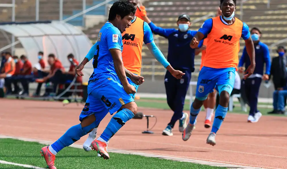 Willyan Mimbela fue la figura del partido en el Estadio Olímpico de San Marcos. Foto: Liga de Fútbol Profesional LFP