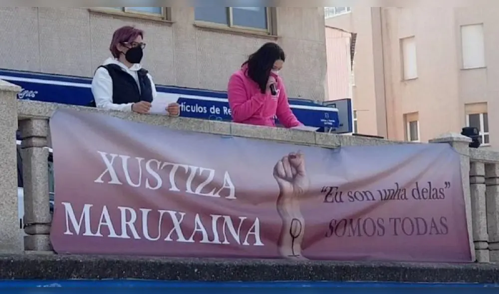 Las activistas han salido a las calles este año para protestar por el trato a las mujeres. Foto. Mujeres en Igualdad Burela Las activistas han salido a las calles este año para protestar por el trato a las mujeres. Foto. Mujeres en Igualdad Burela