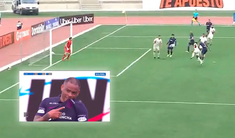 Aguirre lleva cuatro goles con Alianza Lima en la presente edición de la Liga 1 Betsson. Foto: captura Gol Perú