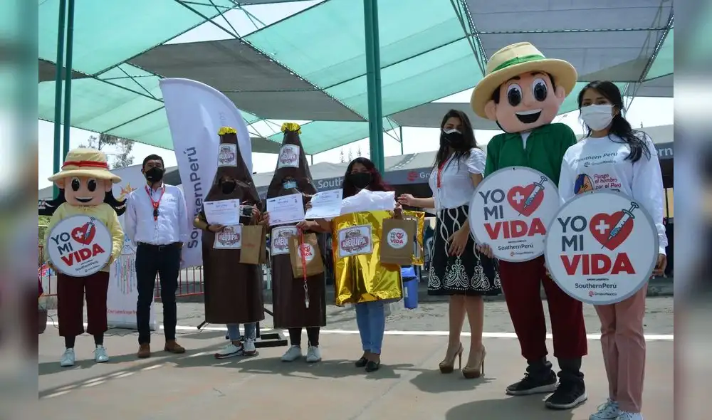 El grupo “Vamos Arequipa” obtuvo el tercer puesto en concurso. Foto: Geresa El grupo “Vamos Arequipa” obtuvo el tercer puesto en concurso. Foto: Geresa