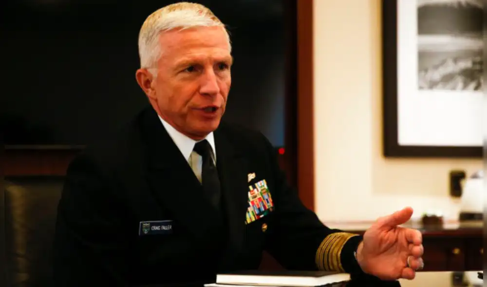 El almirante estadounidense, Craig Faller, lanza severas acusaciones al permisivo gobierno venezolano en temas de narcotráfico. Foto: EFE El almirante estadounidense, Craig Faller, lanza severas acusaciones al permisivo gobierno venezolano en temas de narcotráfico. Foto: EFE