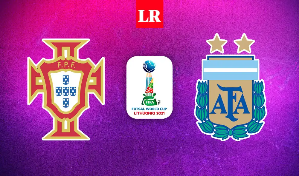 Portugal vs. Argentina por la final del Mundial de Futsal Lituania 2021 EN VIVO. Foto: composición GLR Portugal vs. Argentina por la final del Mundial de Futsal Lituania 2021 EN VIVO. Foto: composición GLR
